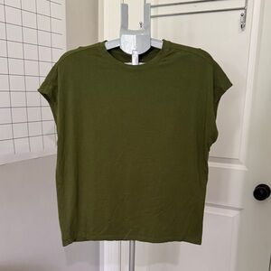 Anthropologie Olive Green Muscle Tee